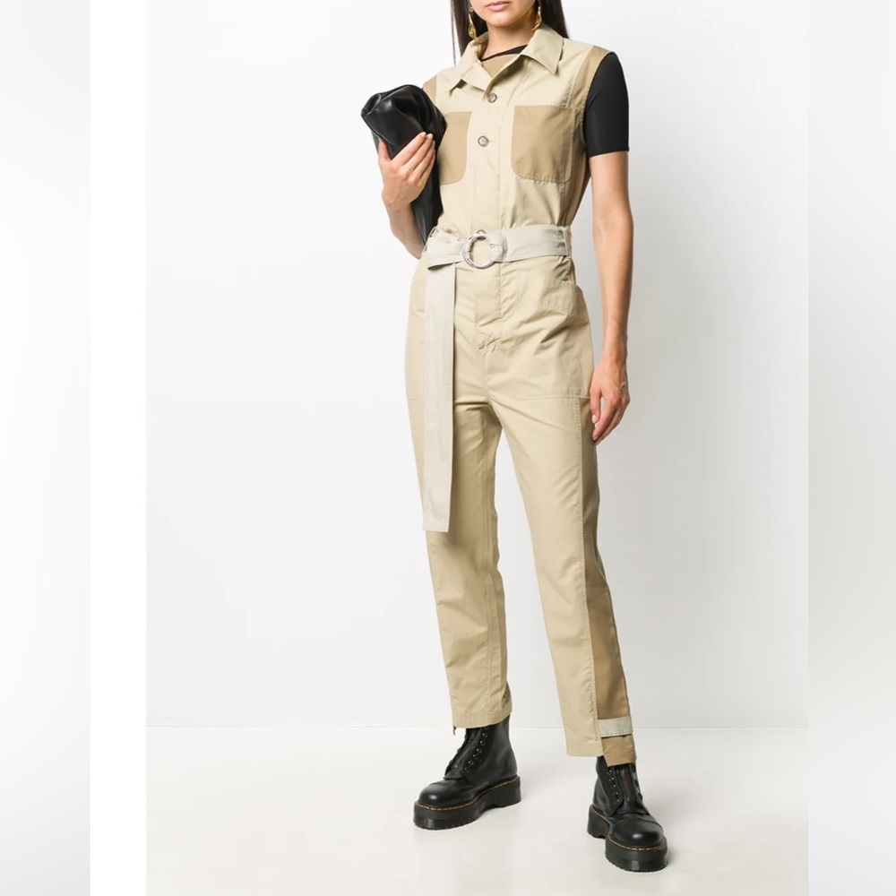 Frame colorblock trench jumpsuit Size S